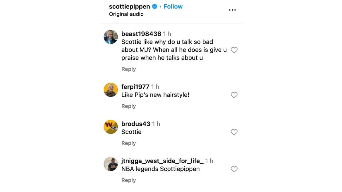 “Why do you talk so bad about MJ?” Scottie Pippen