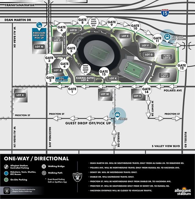 What is the capacity of Allegiant Stadium?