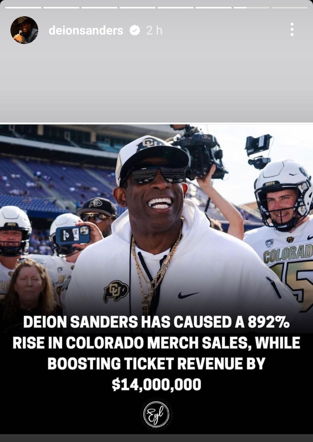 Deion Sanders Effect Colorado Merch Sales Hit Record High Of 892 deion-sanders-effect-colorado-merch-sales-hit-record-high-of-892