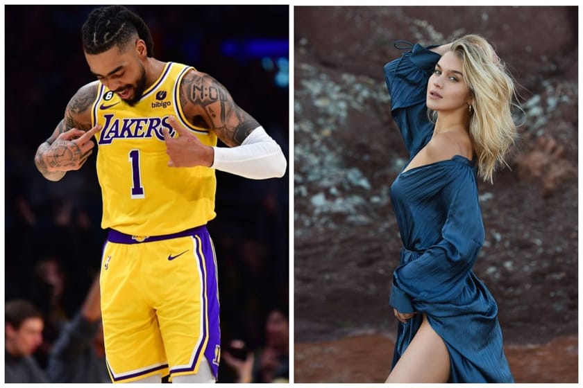 D'Angelo Russell and Laura Ivaniukas dress up as the 'Priest and Nun ...