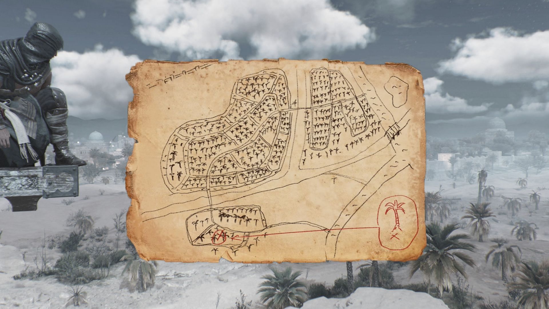 This is the cryptic clue you get (Image via Ubisoft)