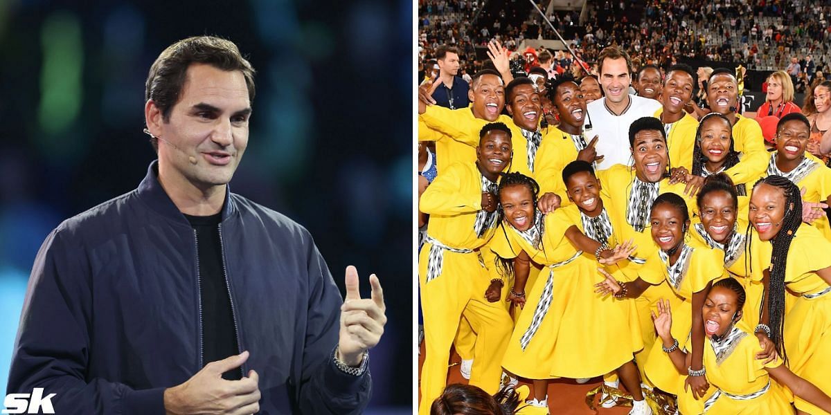 Roger Federer played an exhibition match in South Africa in 2020