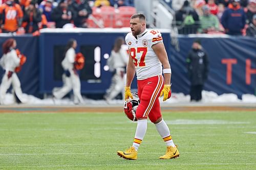 Travis Kelce at Kansas City Chiefs v Denver Broncos