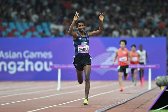 Asian Games 2023 Athletics Results Day 8: Avinash Sable, Tajinderpal Singh Toor win gold for India; Sreeshankar, Yarraji clinch silver