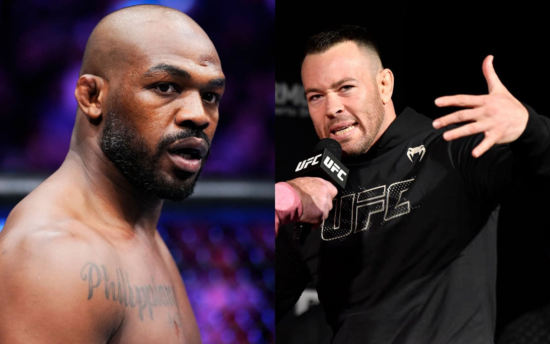 Jon Jones (left) and Colby Covington (right) [Images Courtesy: @GettyImages]