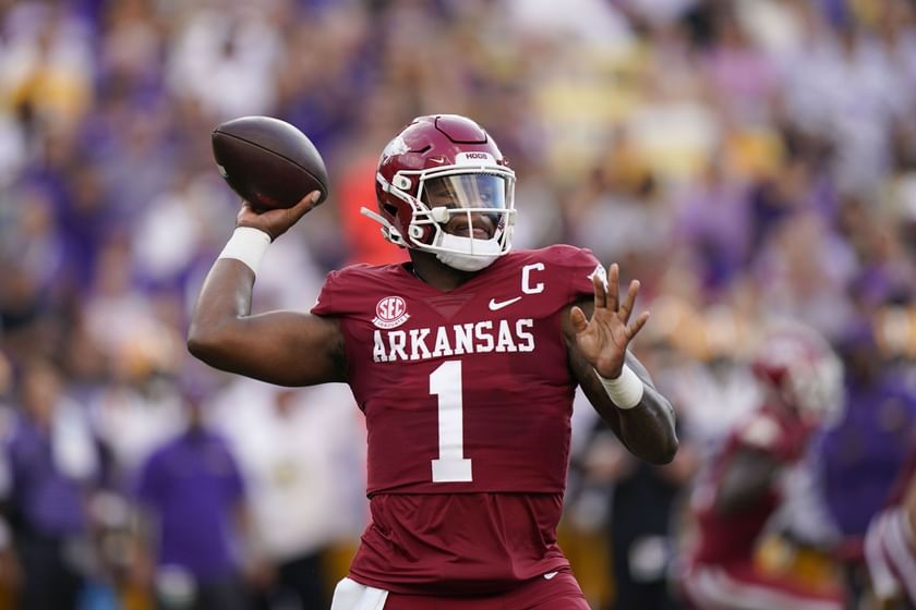 What channel is the Ole Miss vs Arkansas game on today? When, where and