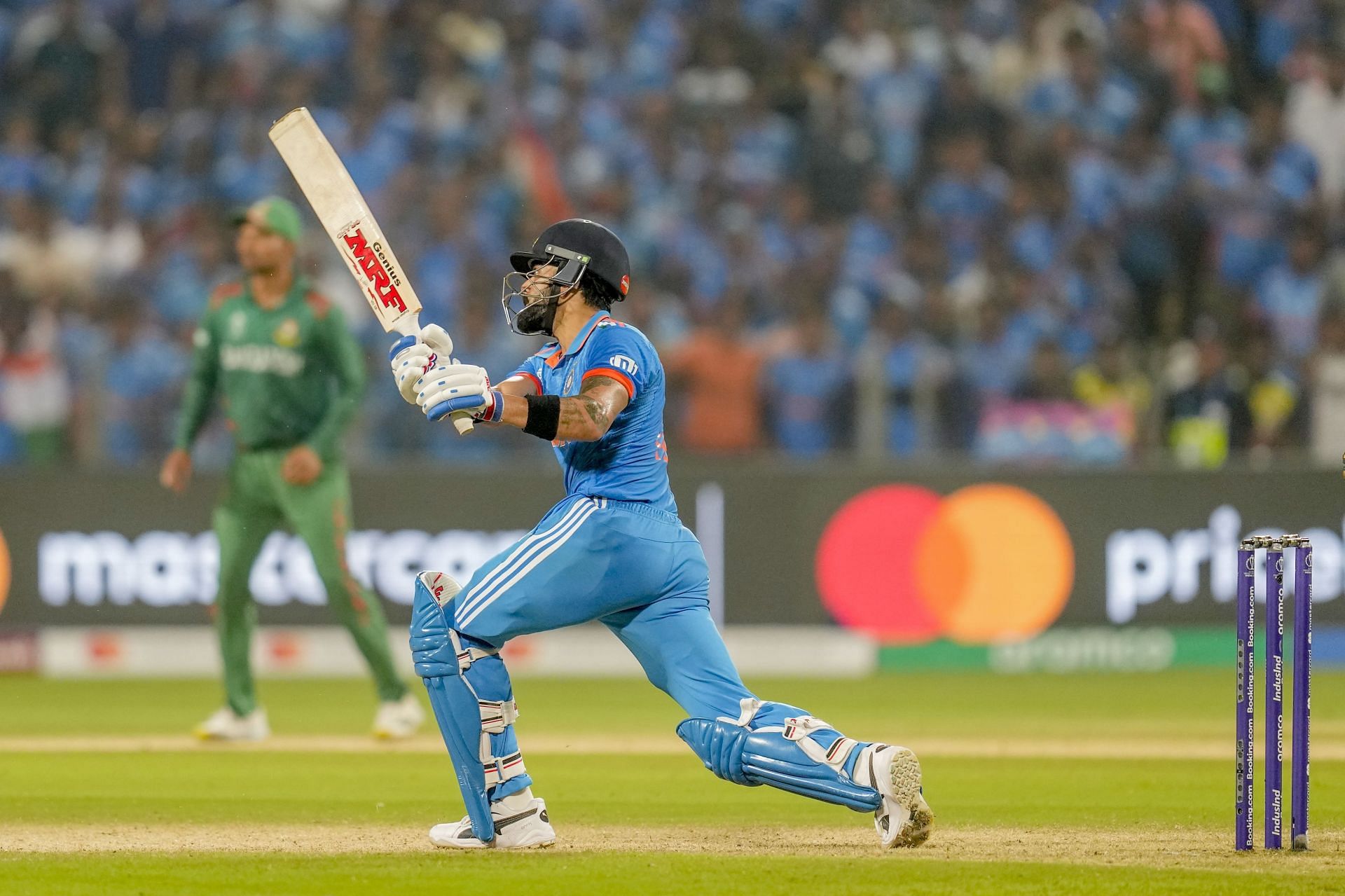 Virat Kohli in action against Bangladesh. (Pic: AP)