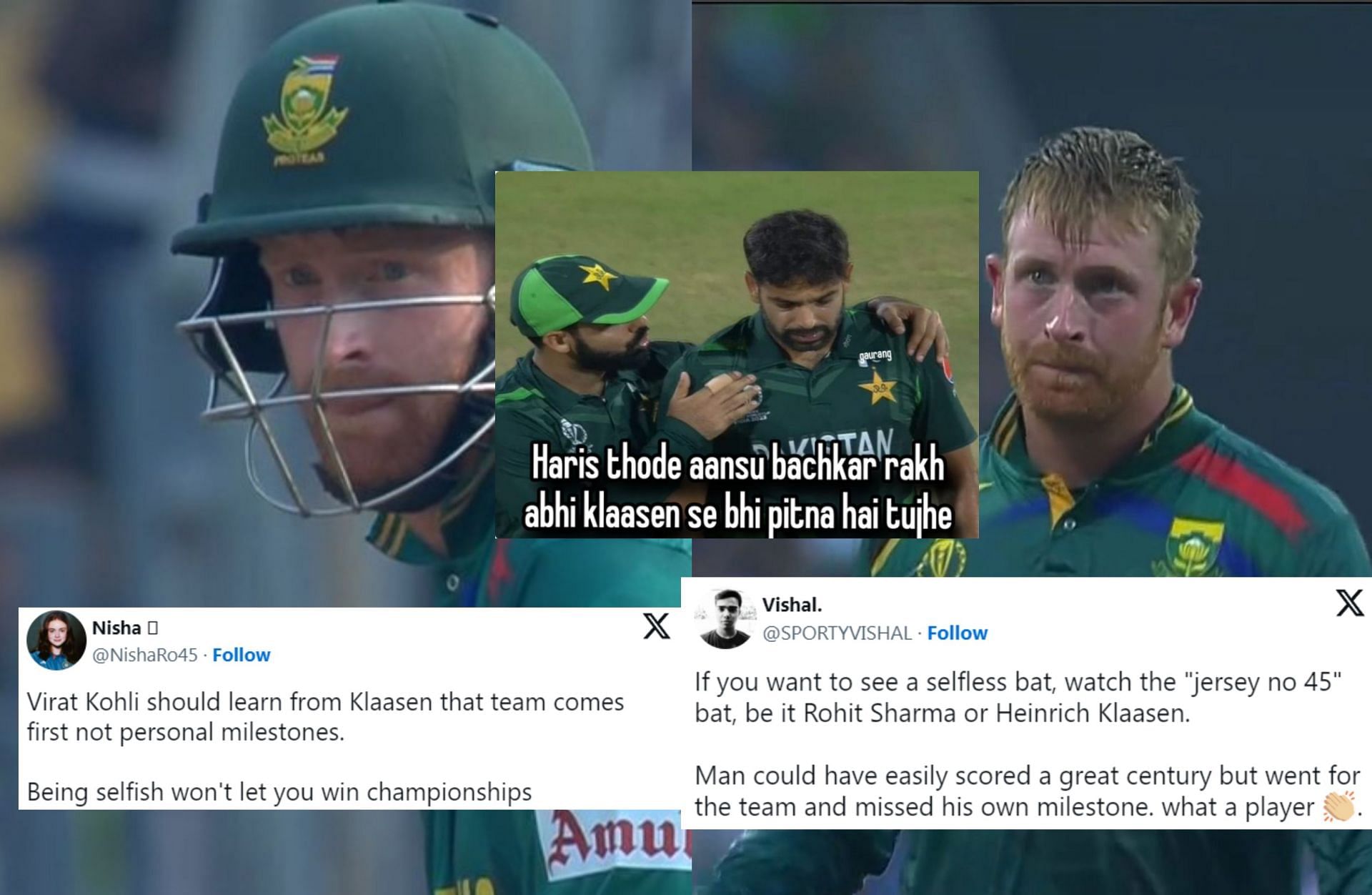 Fans hail Klaasen after his scintillating knock on Tuesday. 