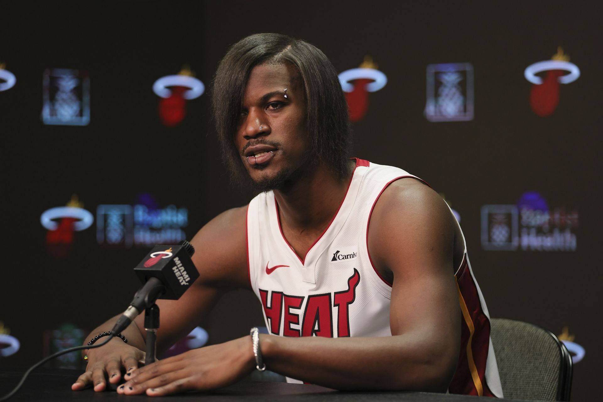 After giving Emo vibes at Heat media day, Jimmy Butler is itching to