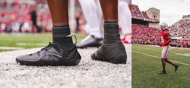 “Let’s go 18”: LeBron James hyped as Ohio State’s Marvin Harris Jr. sports his custom cleats