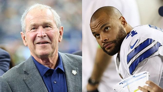 Is Dak Prescott a Texas Rangers or Houston Astros fan? Cowboys QB shares fandom with President George W. Bush