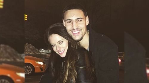 Klay Thompson and Hannah Stocking