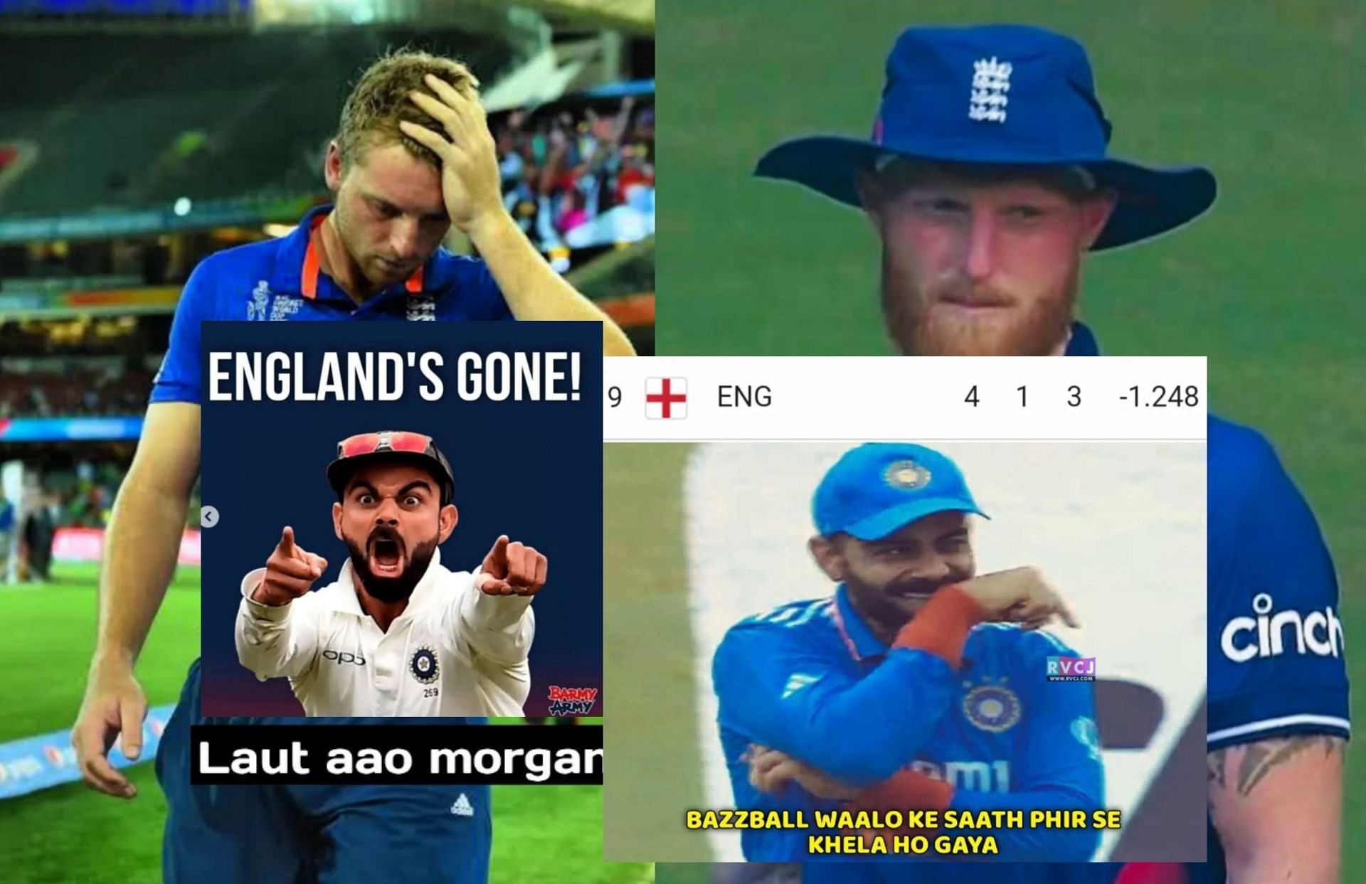 Fans react after England