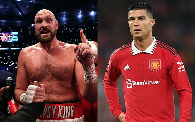 "I have watched you a lot" - Tyson Fury fanboys in sit-down with Cristiano Ronaldo as he explains why he doesn't go to stadiums