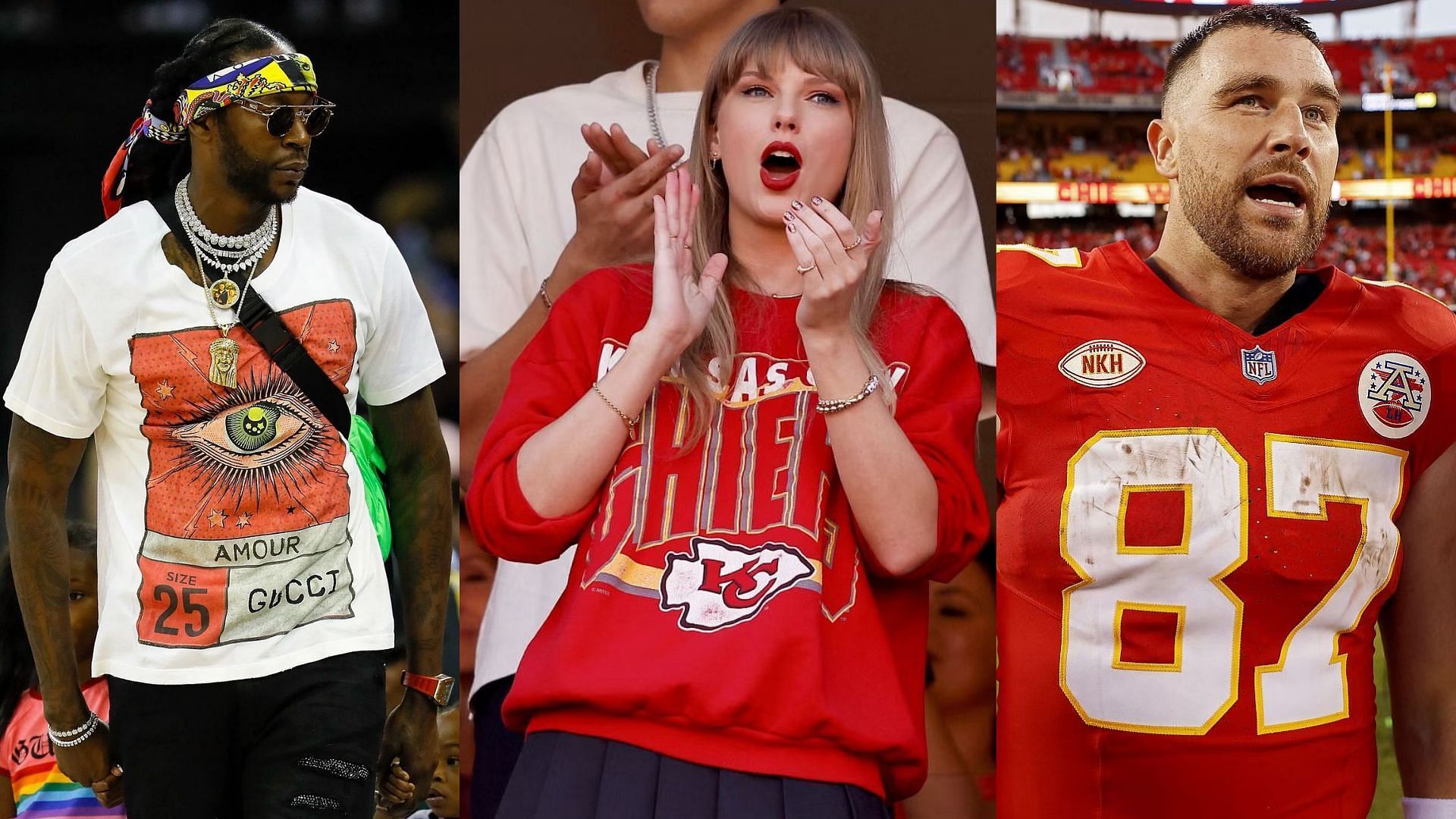 2Chainz, Taylor Swift, and Travis Kelce