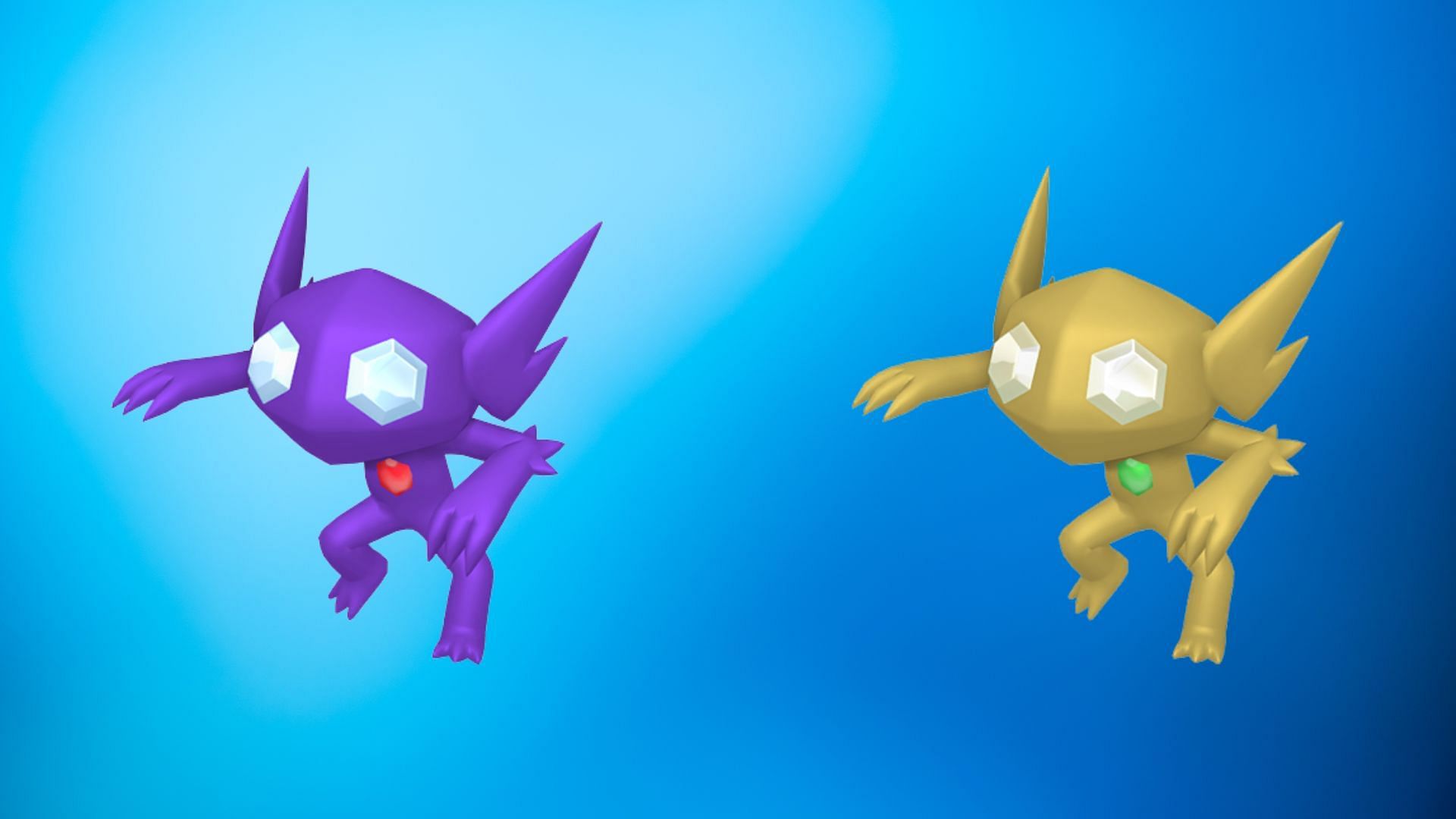 Regular and shiny Sableye (Image via TPC)