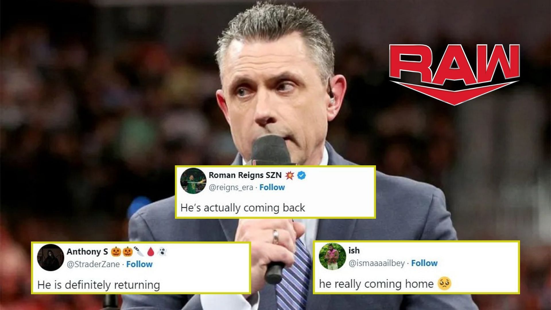 WWE veteran commentator Michael Cole