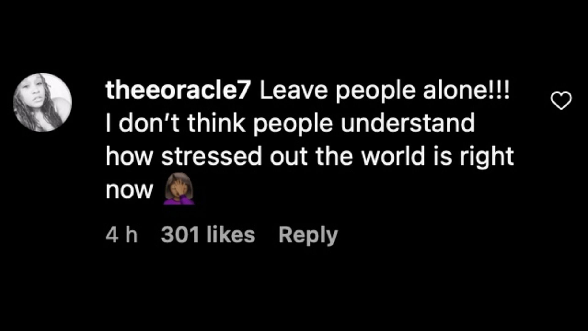 One netizen says it is best to leave people alone. (Image via Instagram/@theshaderoom)