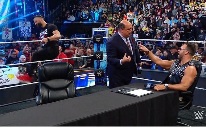 LA Knight steals Roman Reigns' position and leaves him speechless on SmackDown
