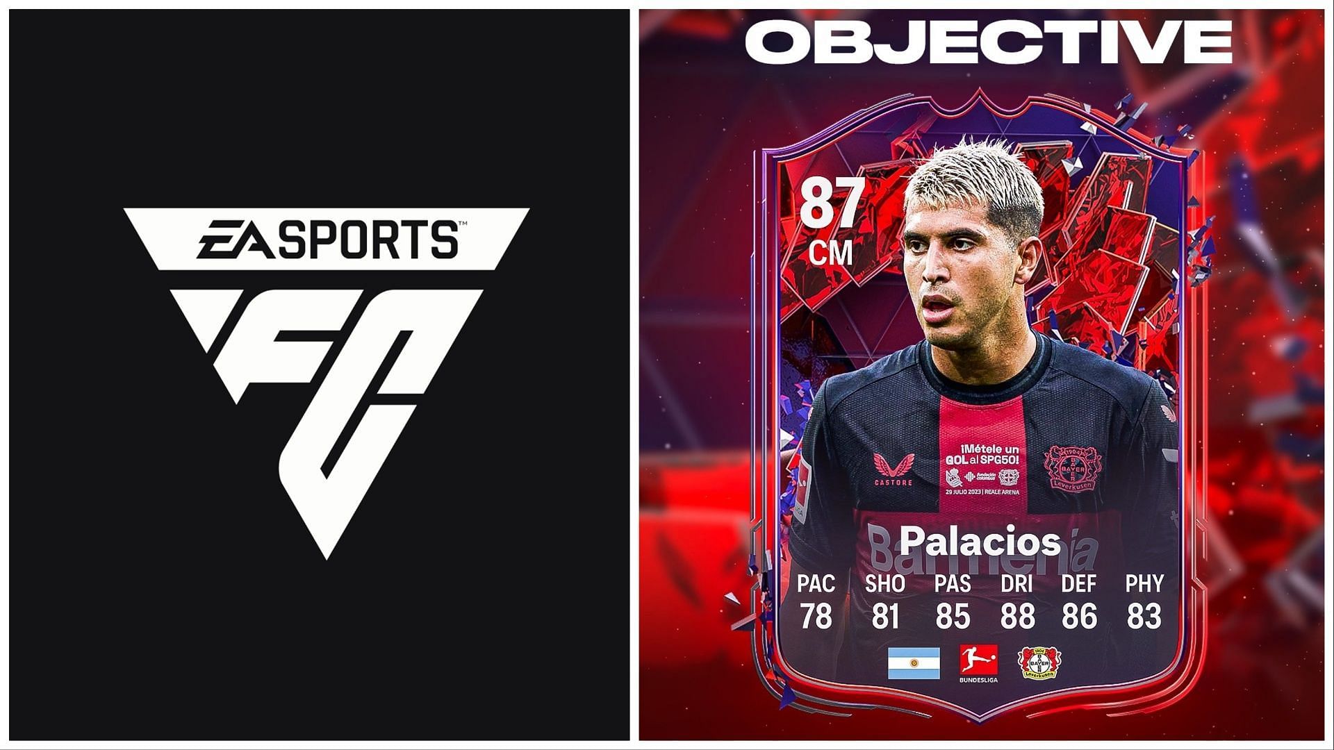 Trailblazers Palacios has been leaked (Images via EA Sports and Twitter/FUT Sheriff)