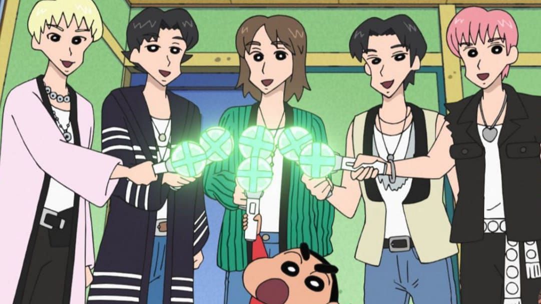 TXT and Crayon Shinchan (Image via X/@hblfess)