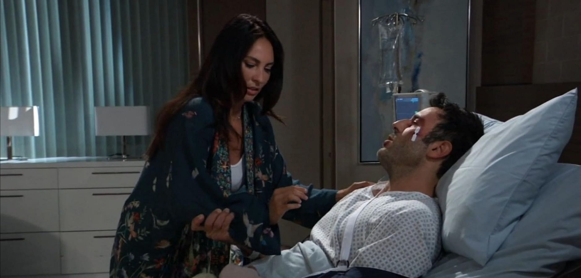 Inga Cadranel and Coby Ryan McLaughlin in a still from General Hospital (Image via IMDb)