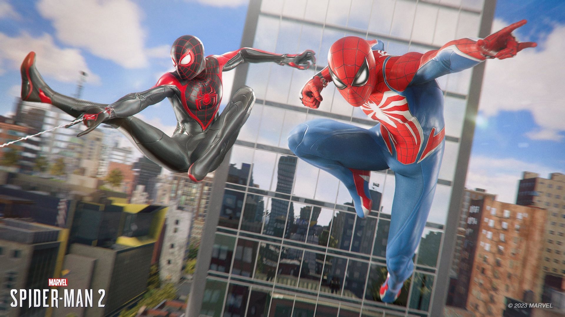Two Spider-Men are better than one (Image via Insomniac)