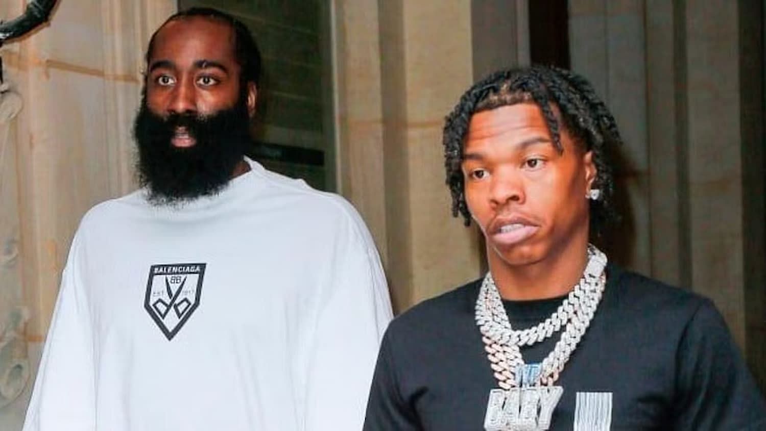 James Harden (left) and Lil Baby have developed a close friendship