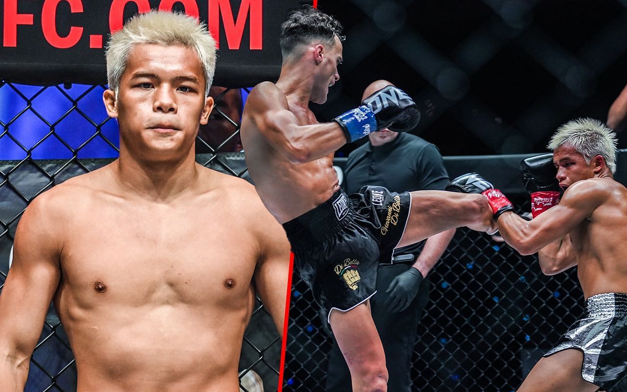 Zhang Peimian (L) vs. Jonathan Di Bella | Photo credit: ONE Championship