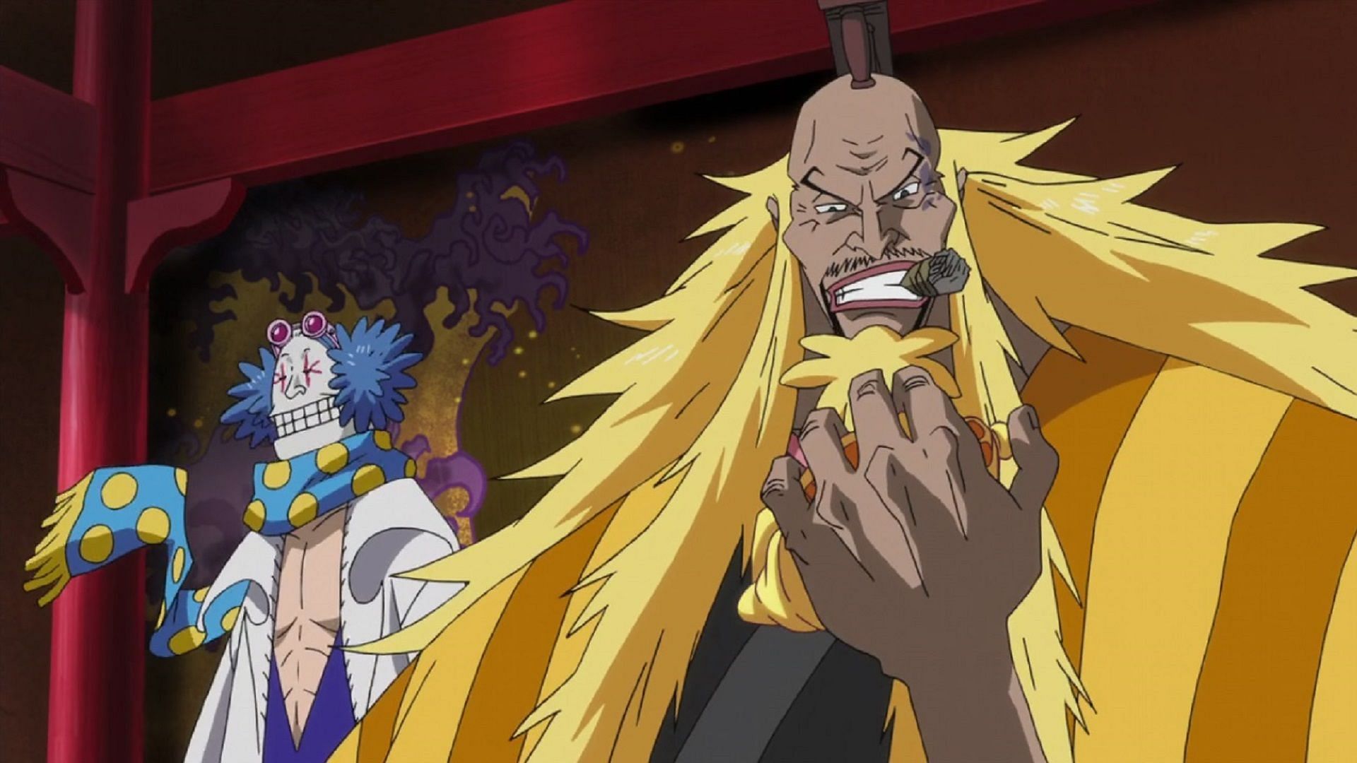 Shiki and Dr Indigo (Image via Toei Animation, One Piece)