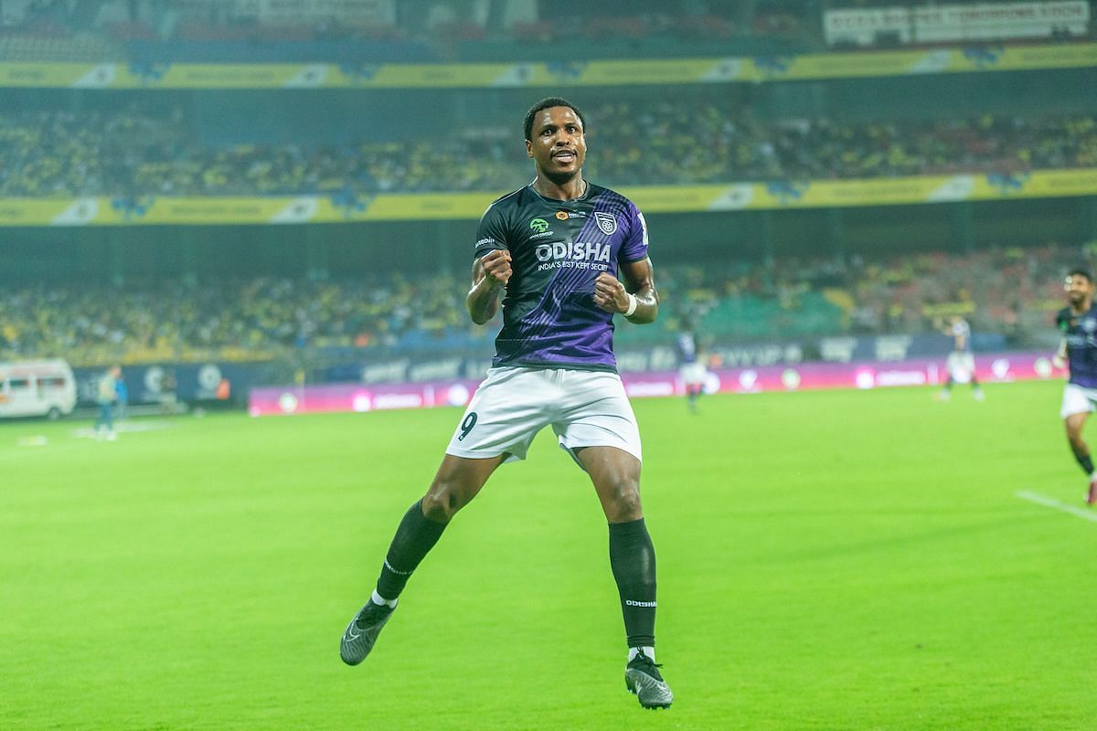 Diego Mauricio scored the only goal for Odisha FC today (Image courtesy: ISL Media)