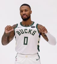 Damian Lillard with the Milwaukee Bucks (via Instagram)