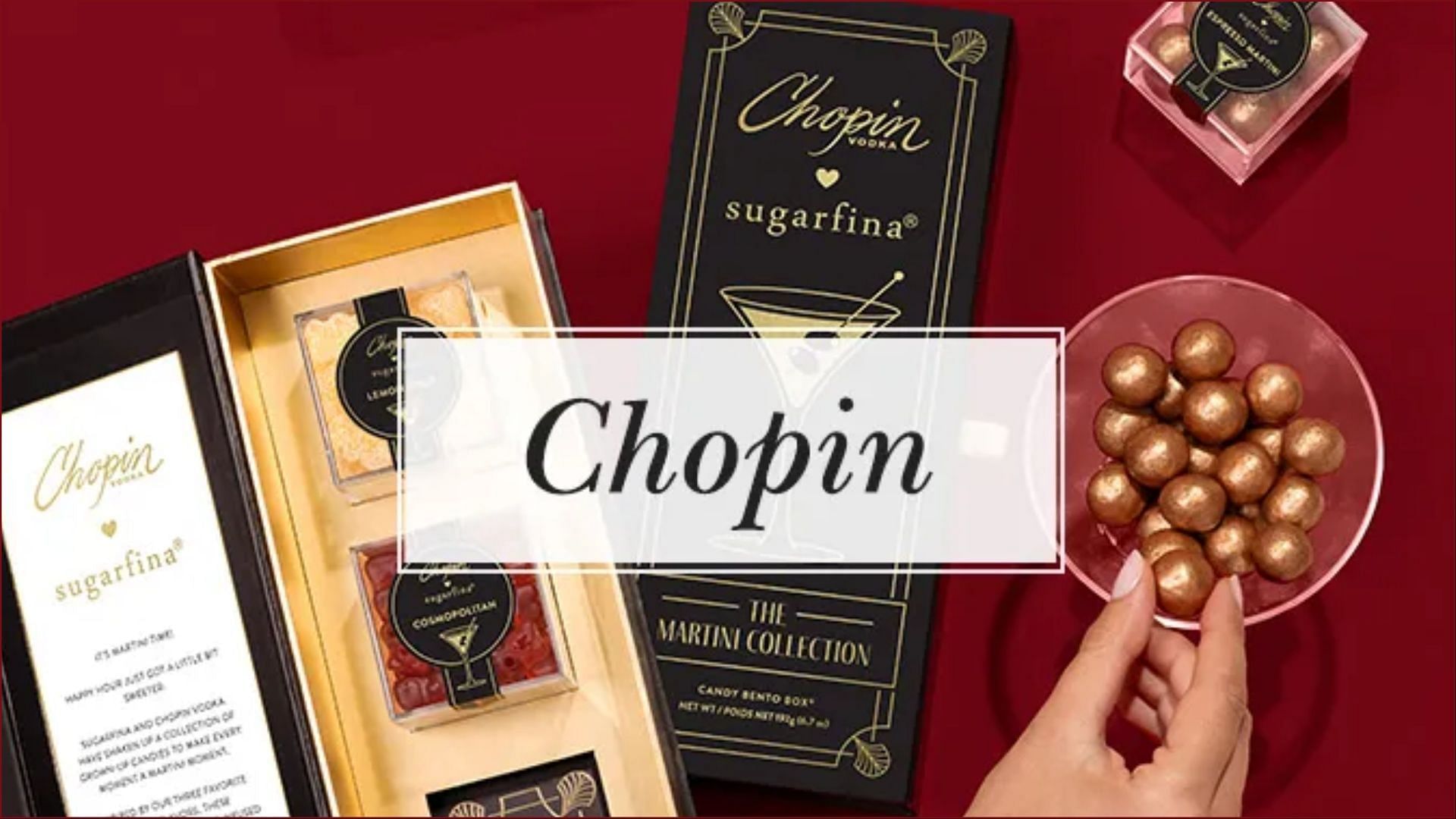 The three new Chopin vodka-infused candies are available nationwide starting October 4 (Image via Sugarfina)