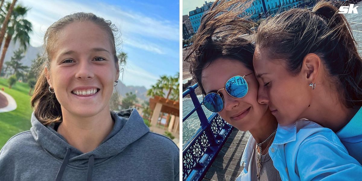 Daria Kasatkina and girlfriend Natalia Zabiiako