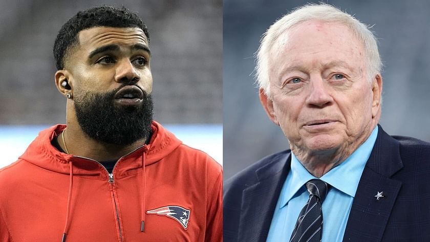 Ezekiel Elliott: Jerry Jones, Dallas Cowboys standing behind star running  back 