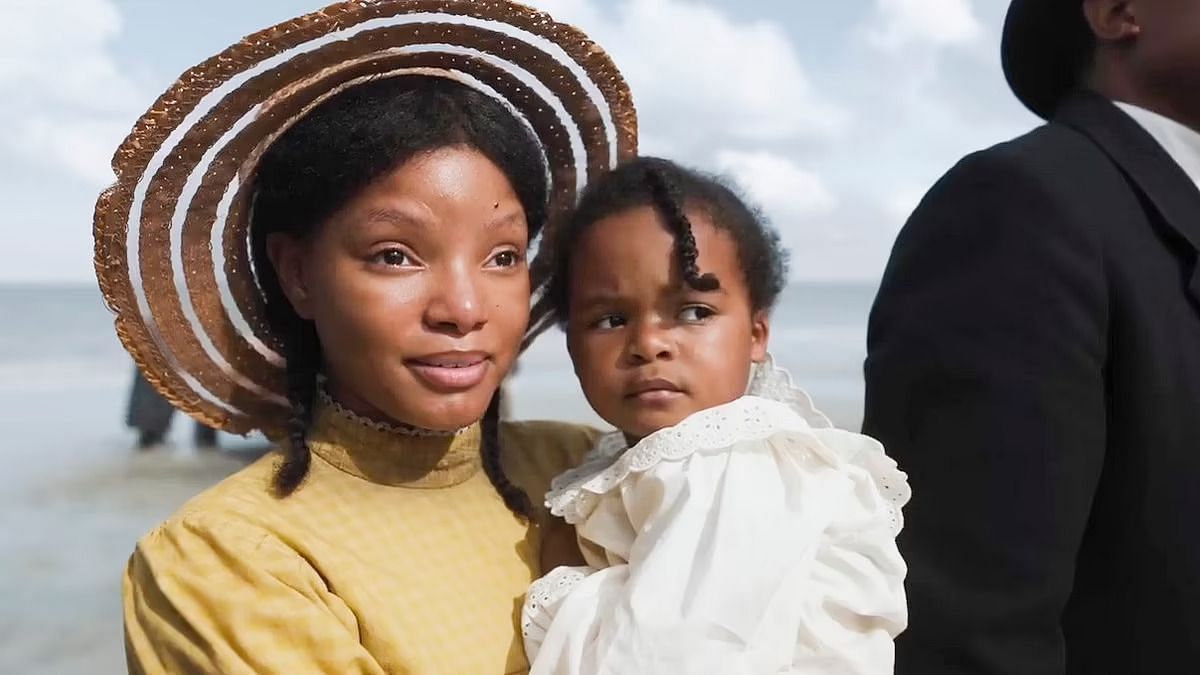 Halle Bailey as young Nettie