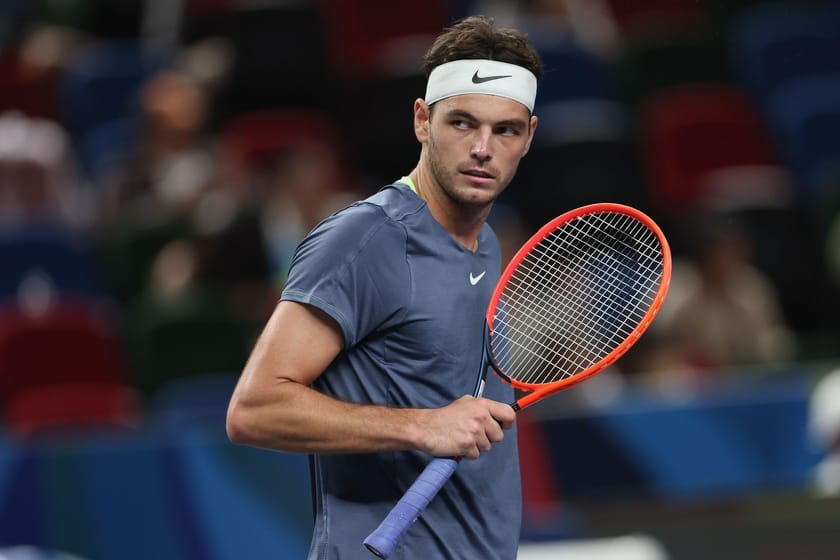 Taylor Fritz Suffers Hilarious Wardrobe Snafu At Japan Open Press 