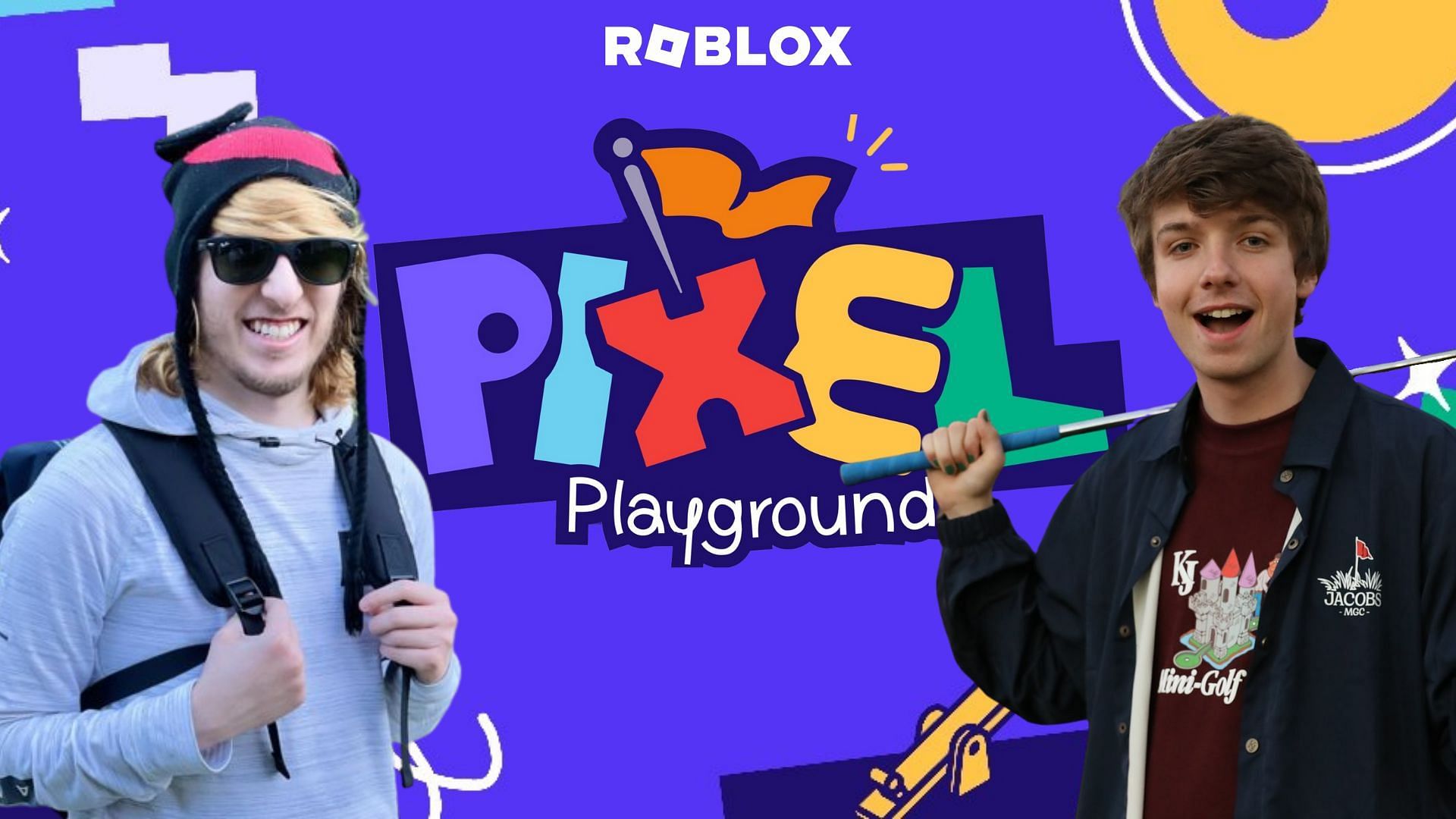 Join Kreekcraft and Karl Jacobs at the live Pixel Playground event. (Image via Sportskeeda)