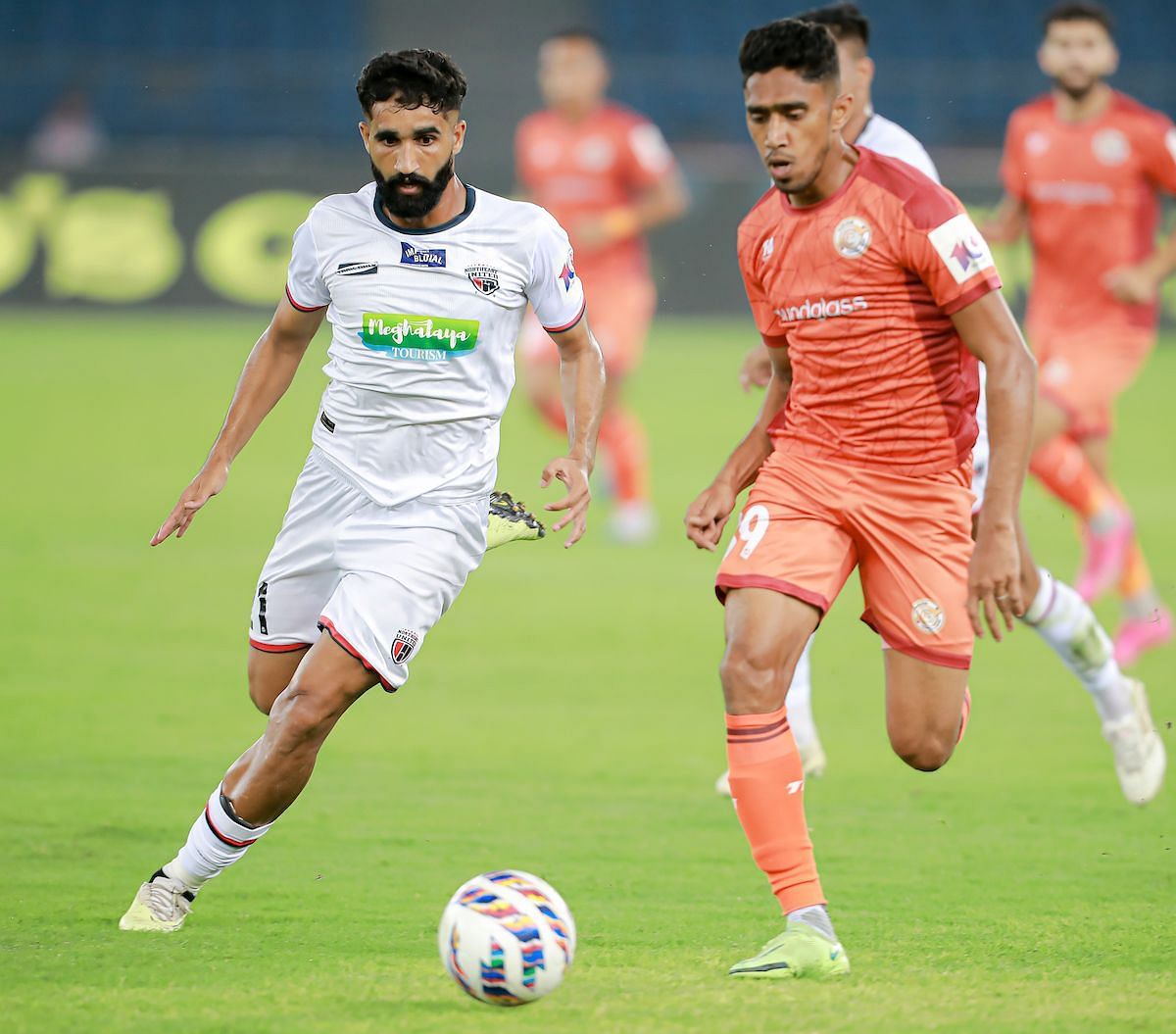 NorthEast United FC and Punjab FC played out a 1-1 draw (Image courtesy: ISL Media)
