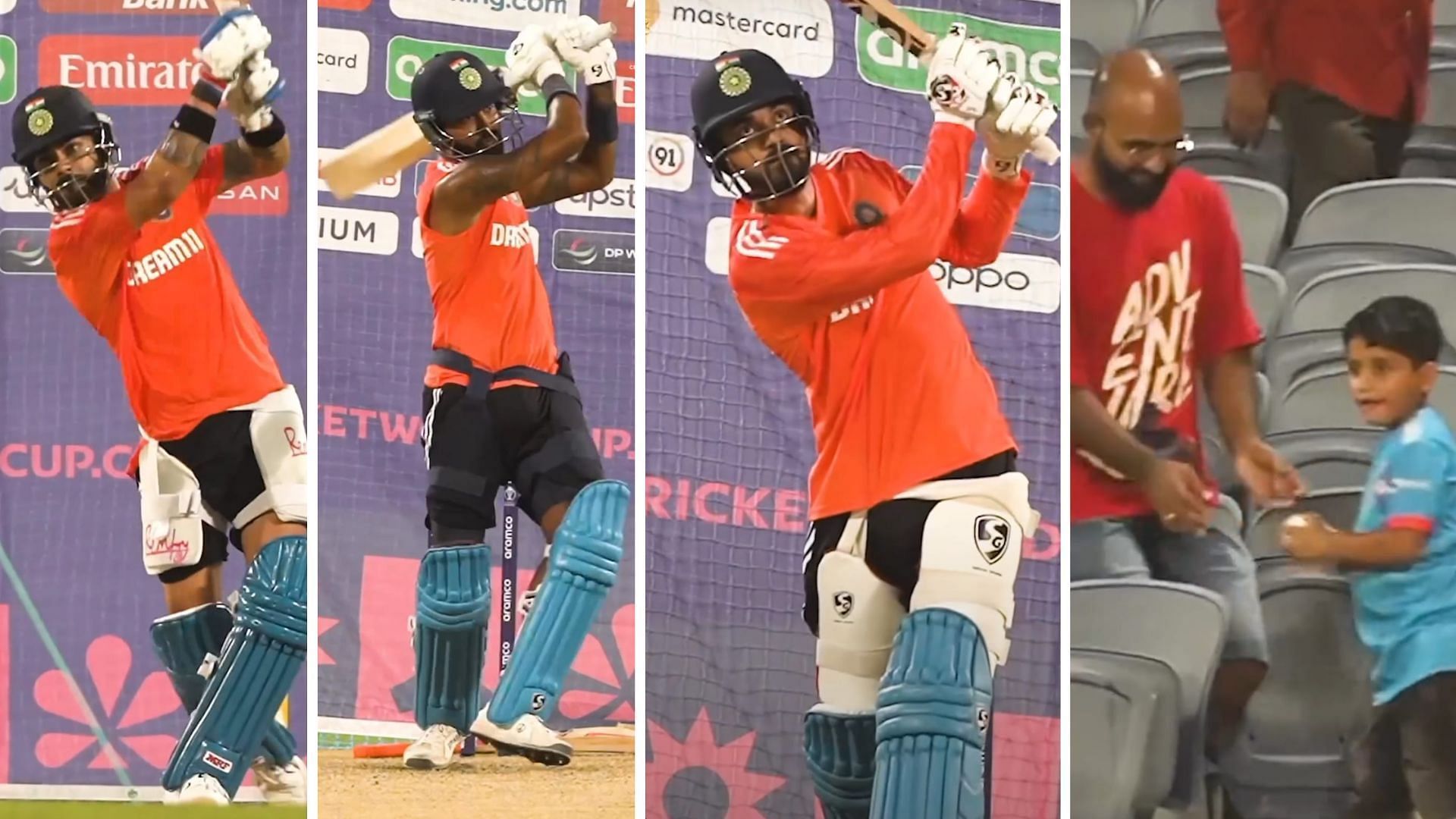Snippets from video of Indian players hitting sixes in nets (P.C.:BCCI)