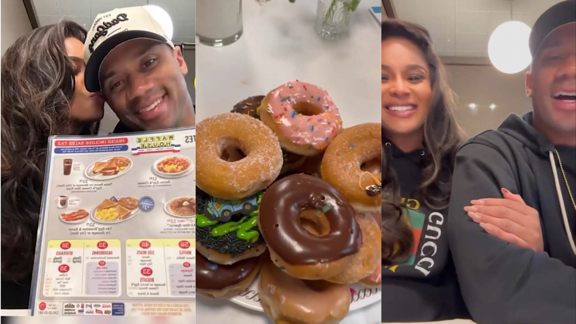 Russell Wilson surprised his wife by renting out Waffle House.
