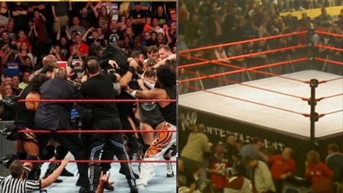 WWE Superstar legitimately injured at event; has to be taken to the back after scary spot but retains title