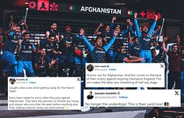 "No longer the underdogs! This is their yard now!"- Fans hail Afghanistan after their historic win against Pakistan in 2023 World Cup