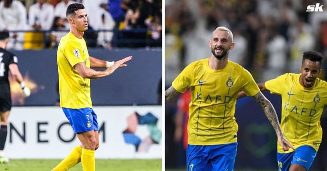 Cristiano Ronaldo’s reaction to Al-Nassr fans unveiling new tifo for Marcelo Brozovic emerges, video goes viral
