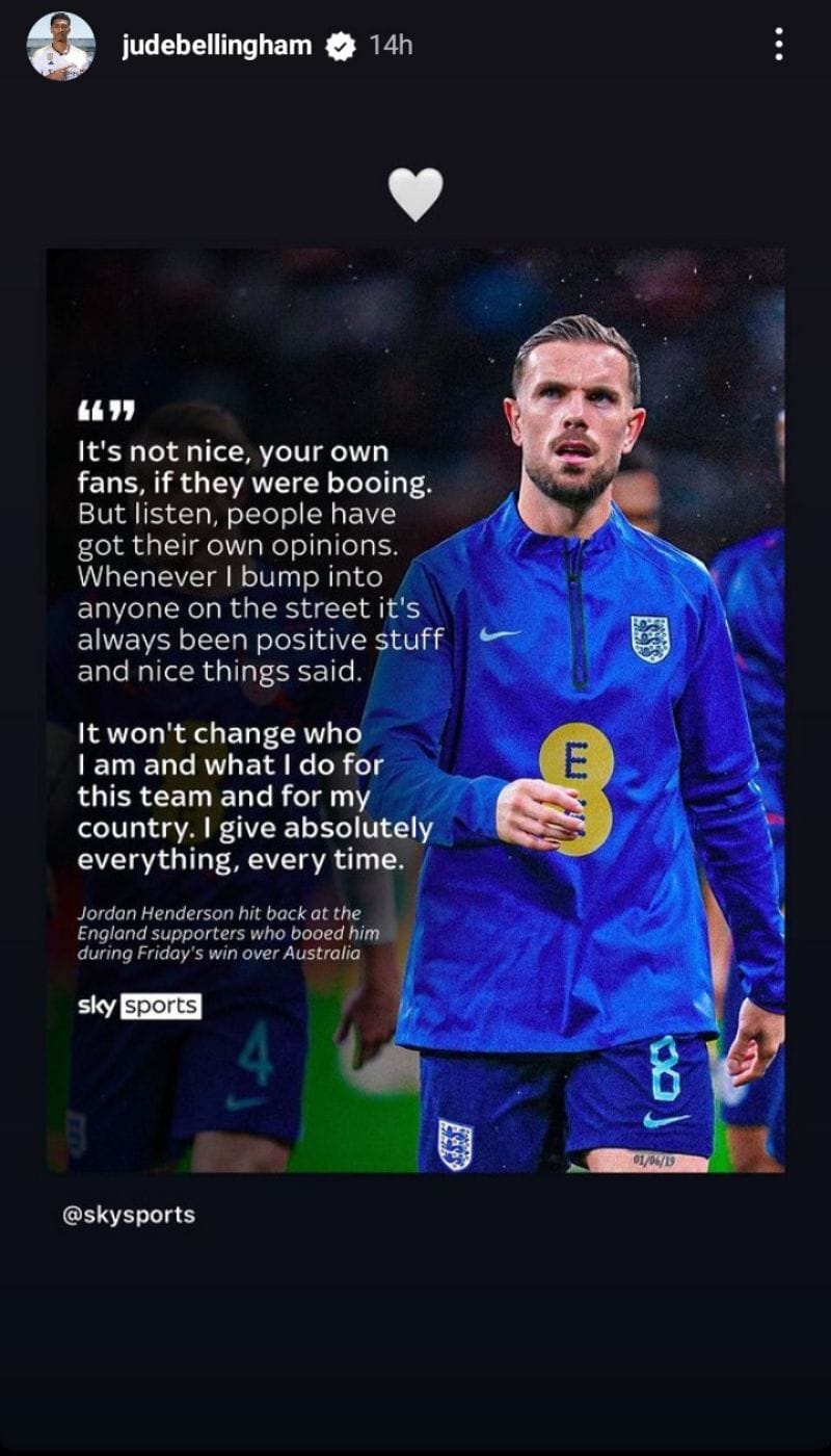 Jude Bellingham and Steven Gerrard send messages to exLiverpool man