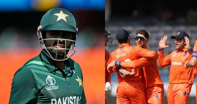 [Watch] Babar Azam dismissed for 5 off 18 balls in PAK vs NED 2023 World Cup match