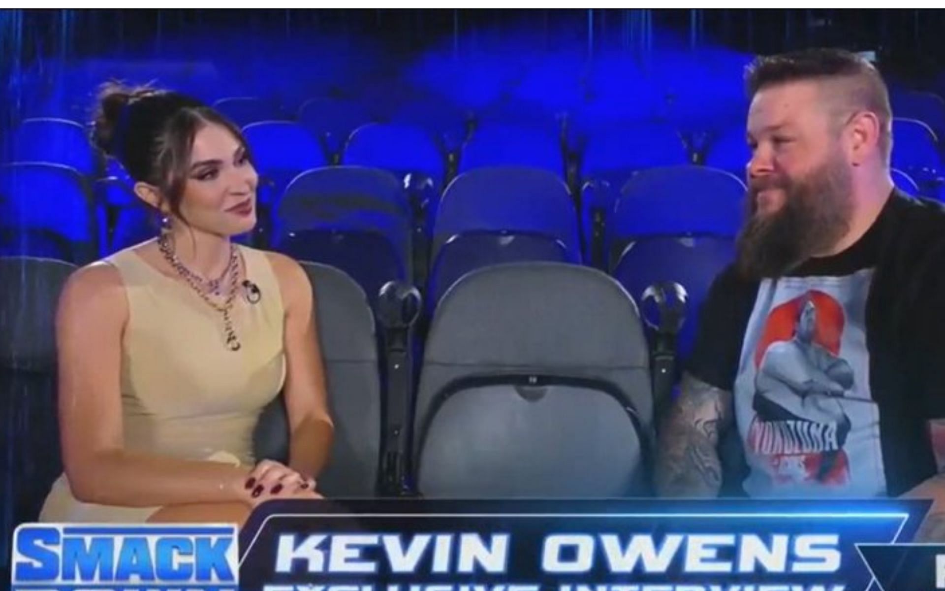 Cathy Kelley interviewed the newest SmackDown roster