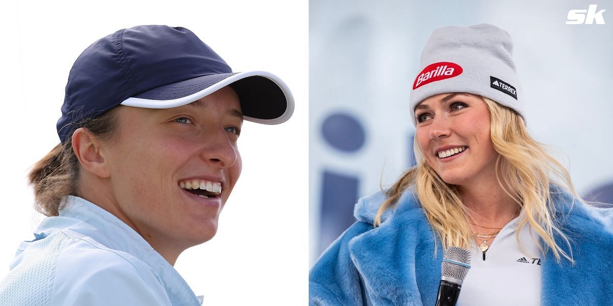Mikaela Shiffrin (R) has stated her love and admiration for Iga Swiatek.