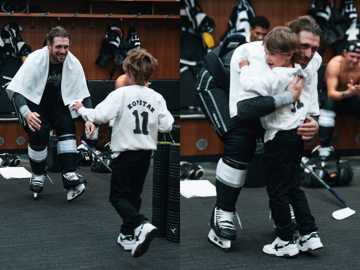 Anze Kopitar Shares Adorable Moment with Son Before Record-Setting Game