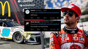 "This dude is so bad lmfao"; "Skill issue" - NASCAR fans react as Chase Elliott crashes into the wall in the Las Vegas playoff practice